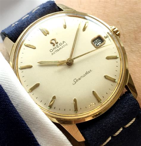 vintage gold omega watch|omega 18k solid gold watches.